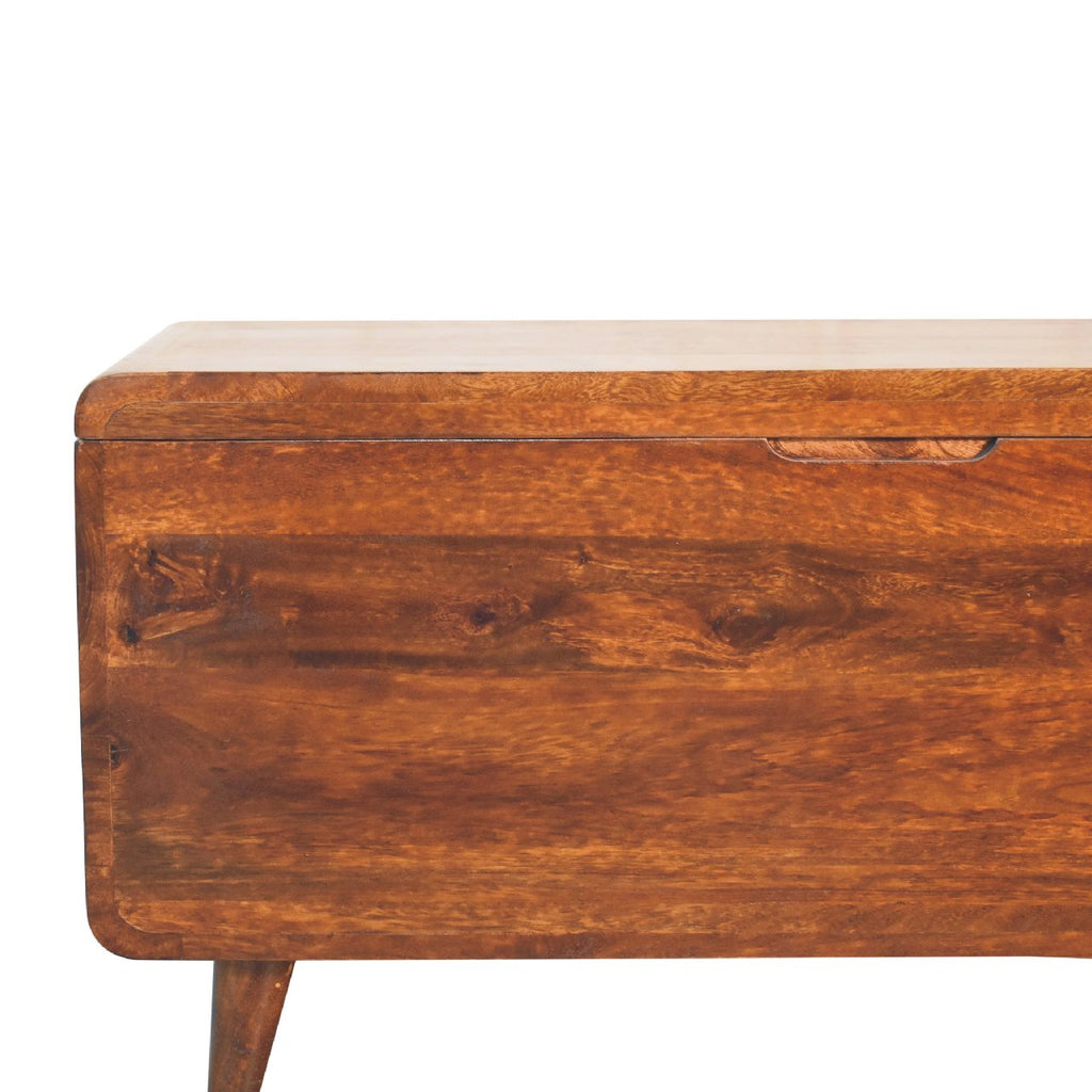 Curved Lid up Blanket Box