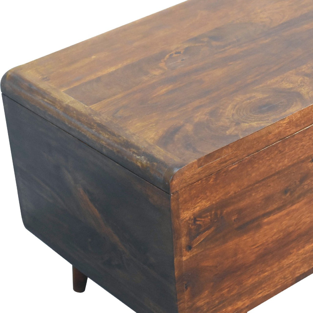 Curved Lid up Blanket Box