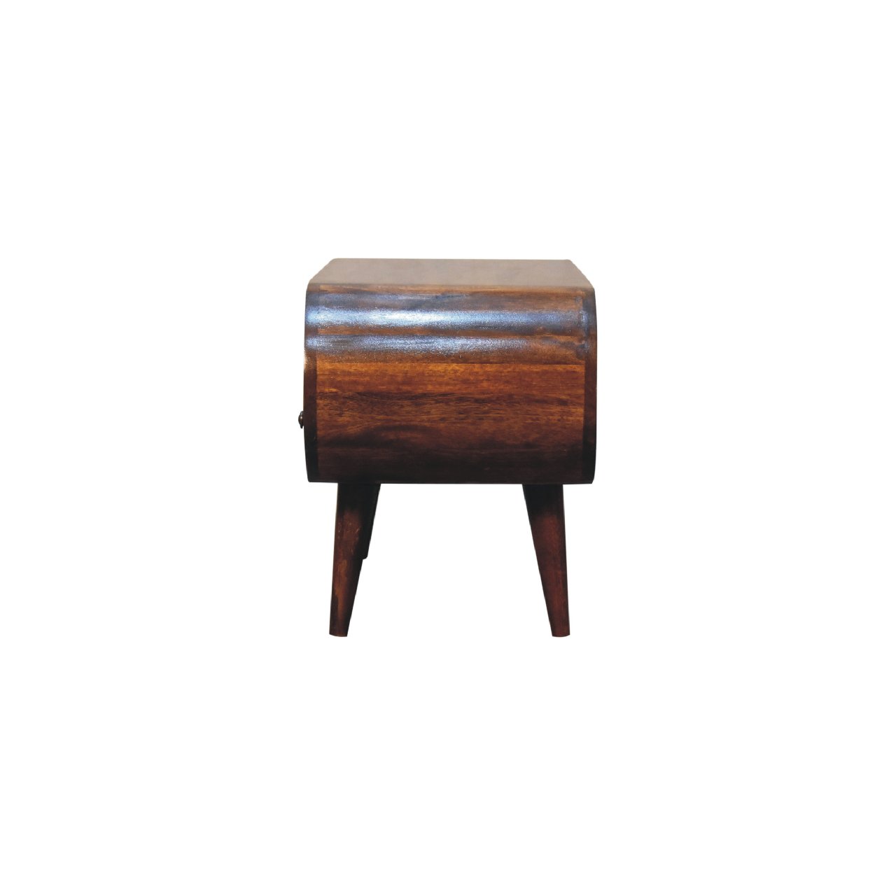 Circular TV Stand, Chestnut