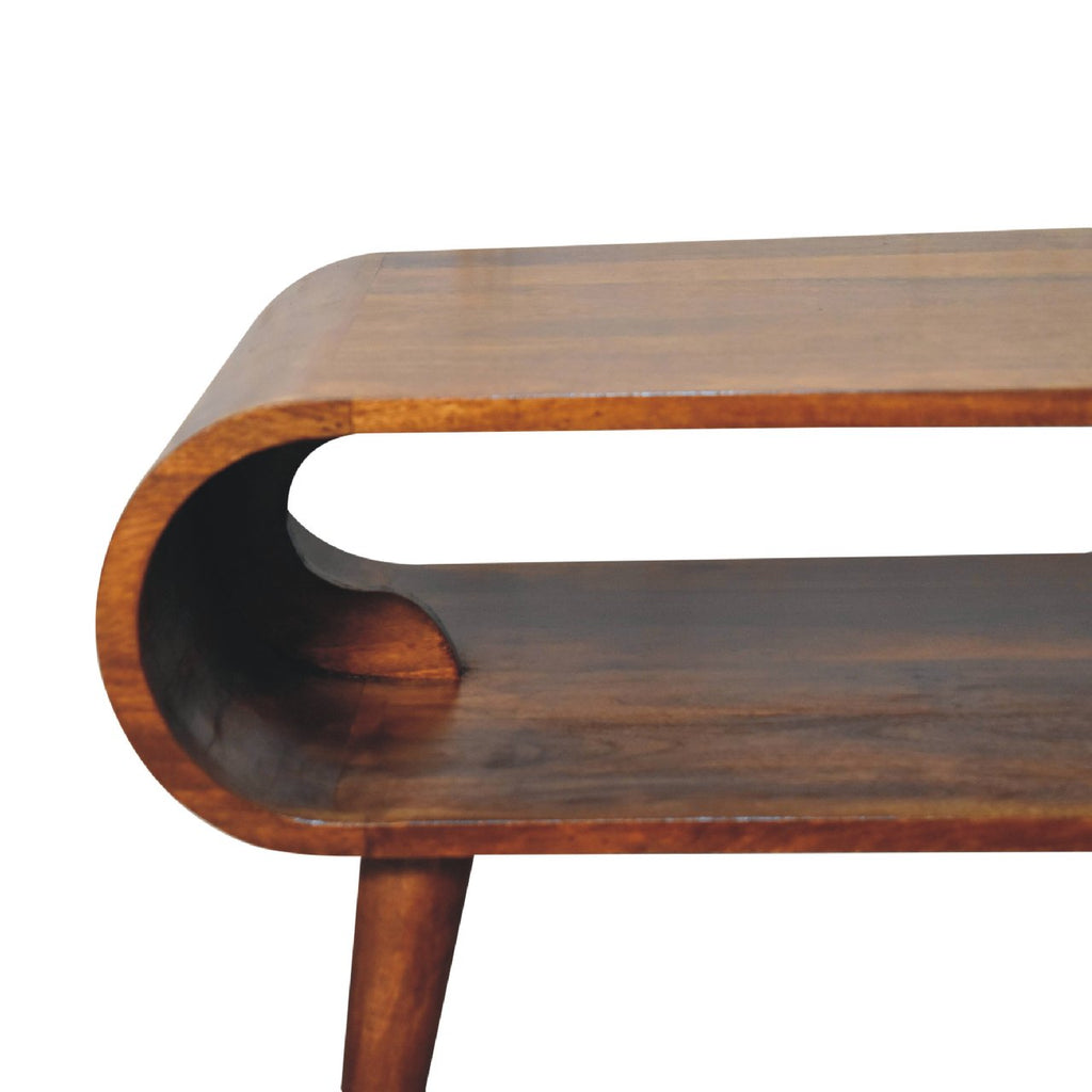 Amaya Narrow Coffee Table, Chestnut