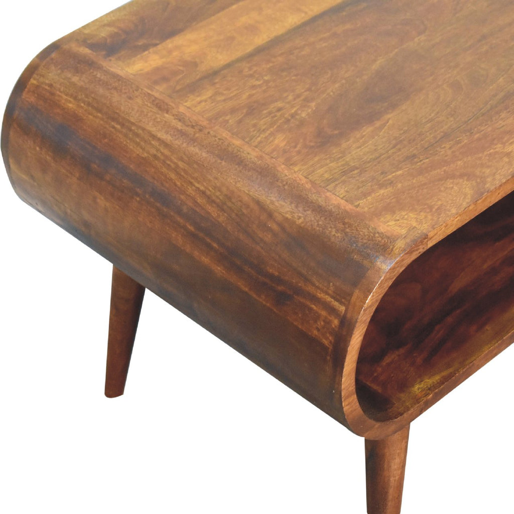 Amaya Narrow Coffee Table, Chestnut