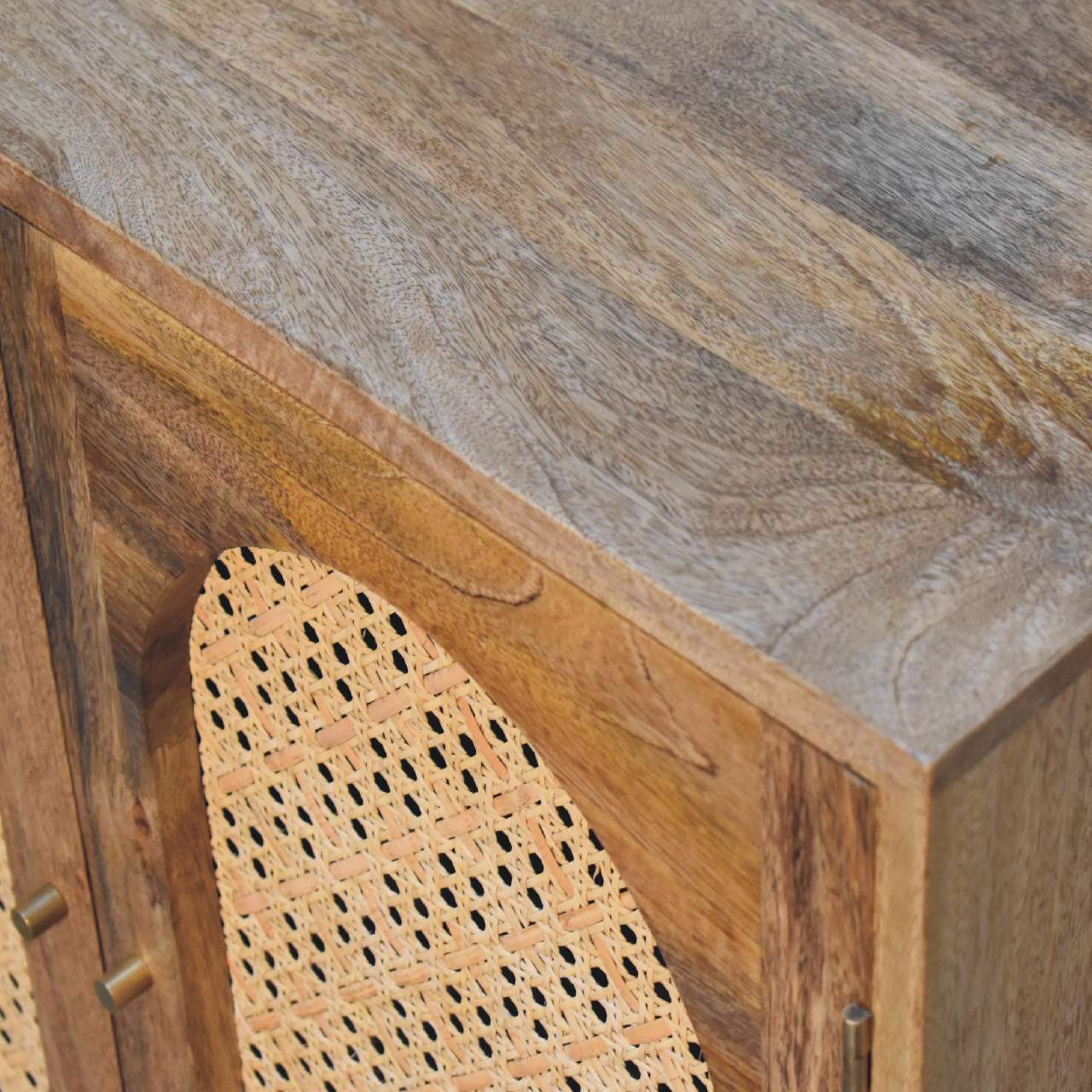 Rattan Ball Sideboard