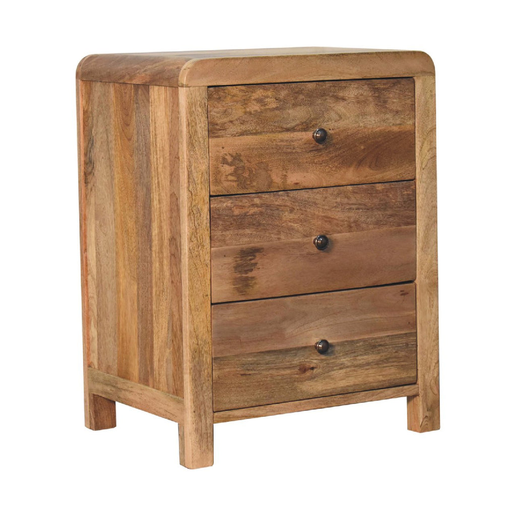 Aspen 3 Drawer Bedside