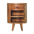 1 Drawer 2 Shelves Bedside Table