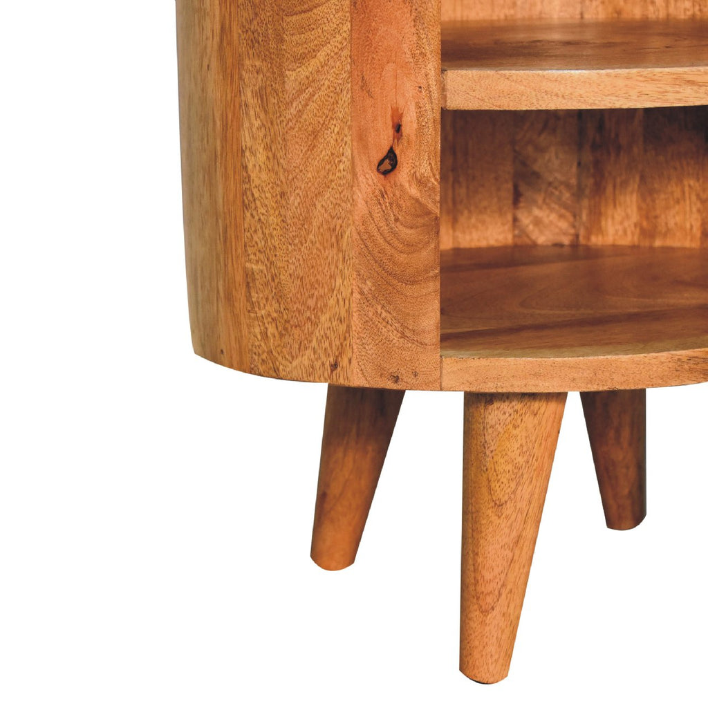 1 Drawer 2 Shelves Bedside Table