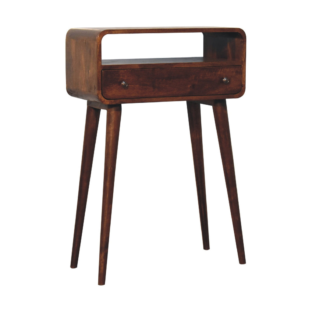 Arto 1 Shelf 1 Drawer Narrow Console Table