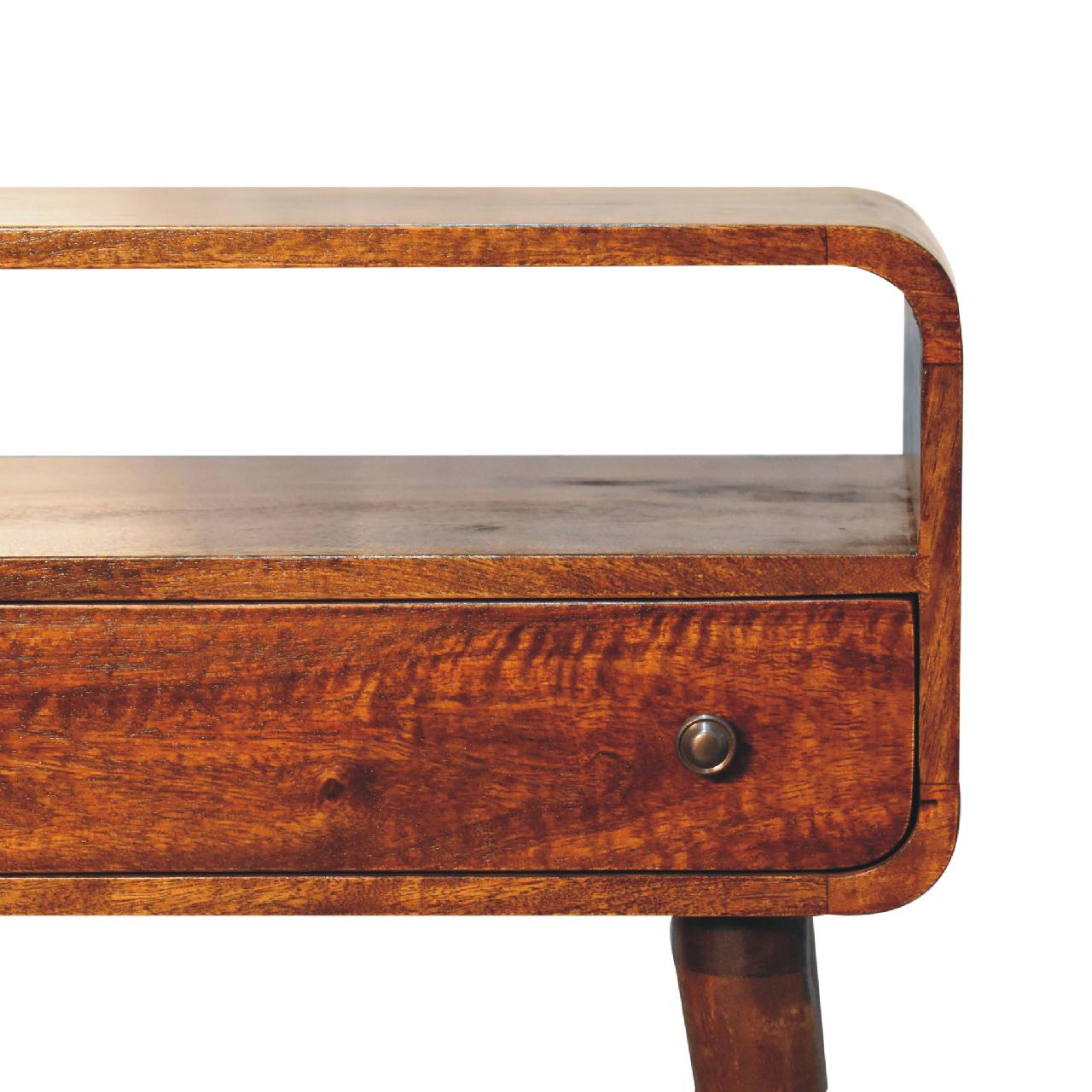 Arto 1 Shelf 1 Drawer Narrow Console Table