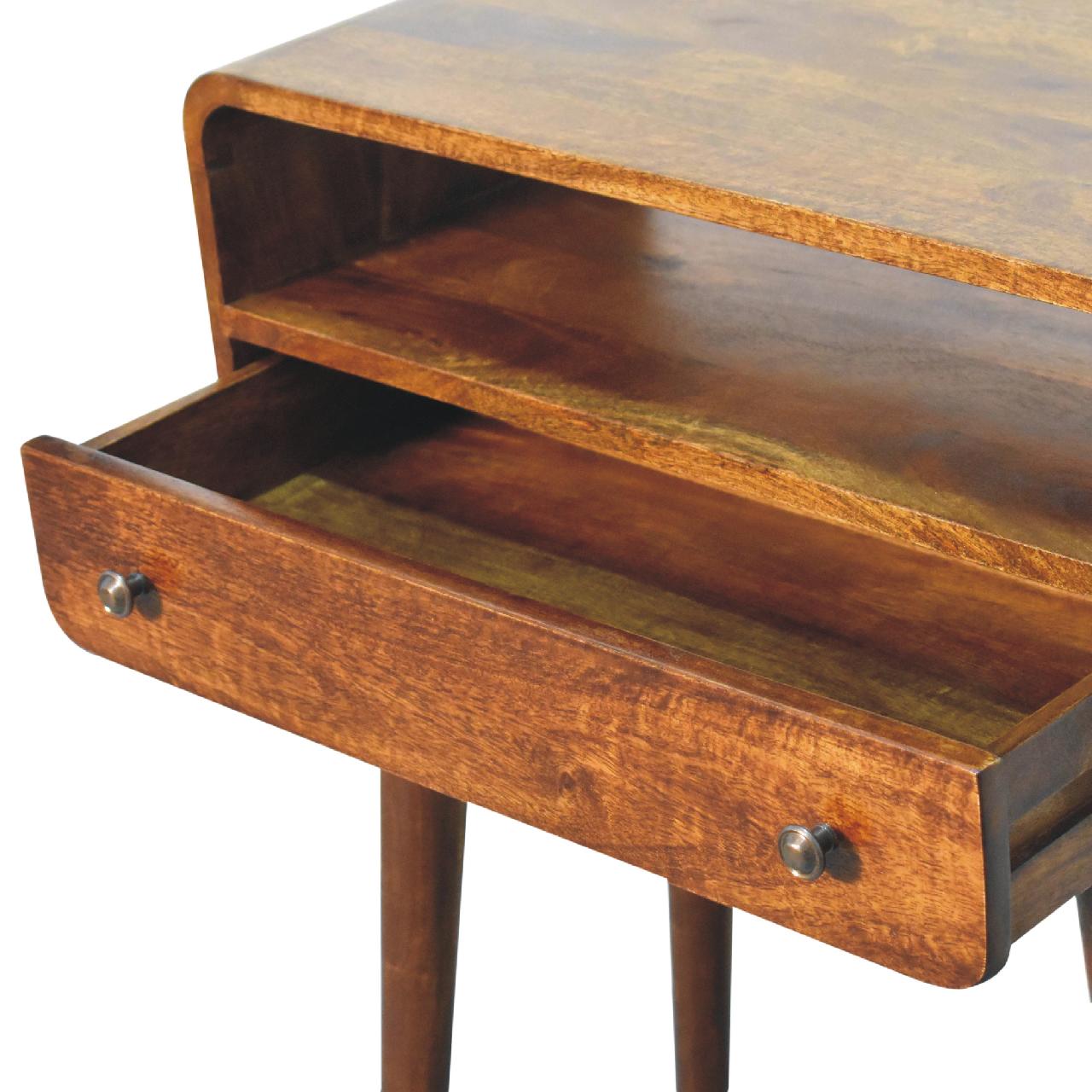 Arto 1 Shelf 1 Drawer Narrow Console Table
