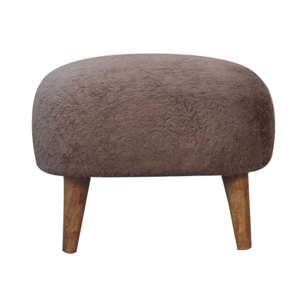 Faux Fur Stool