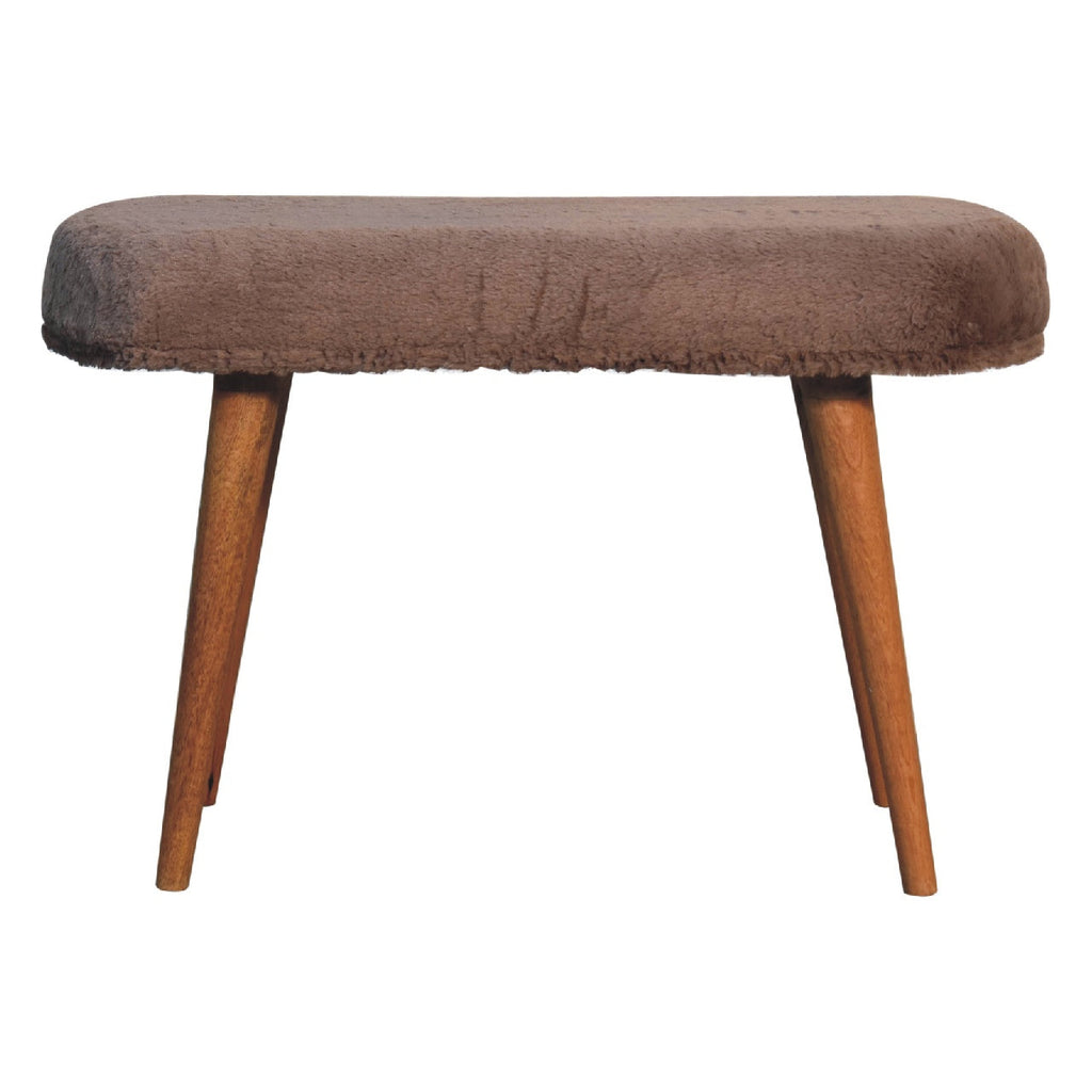 Faux Fur Bench