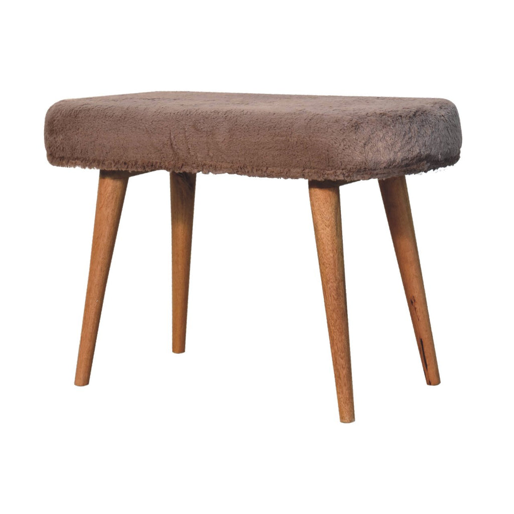 Faux Fur Bench