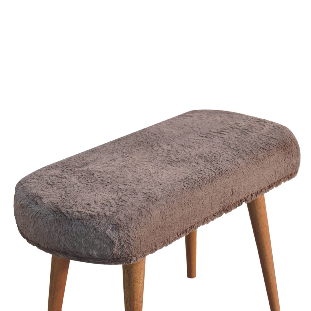 Faux Fur Bench