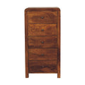 Arto 5 Drawer Tallboy, Chestnut