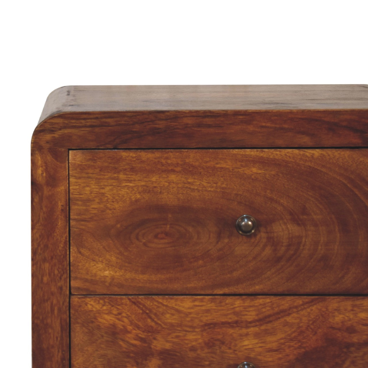 Arto 5 Drawer Tallboy, Chestnut