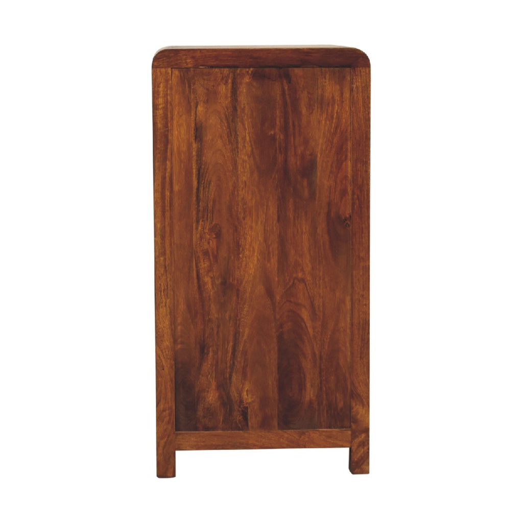 Arto 5 Drawer Tallboy, Chestnut