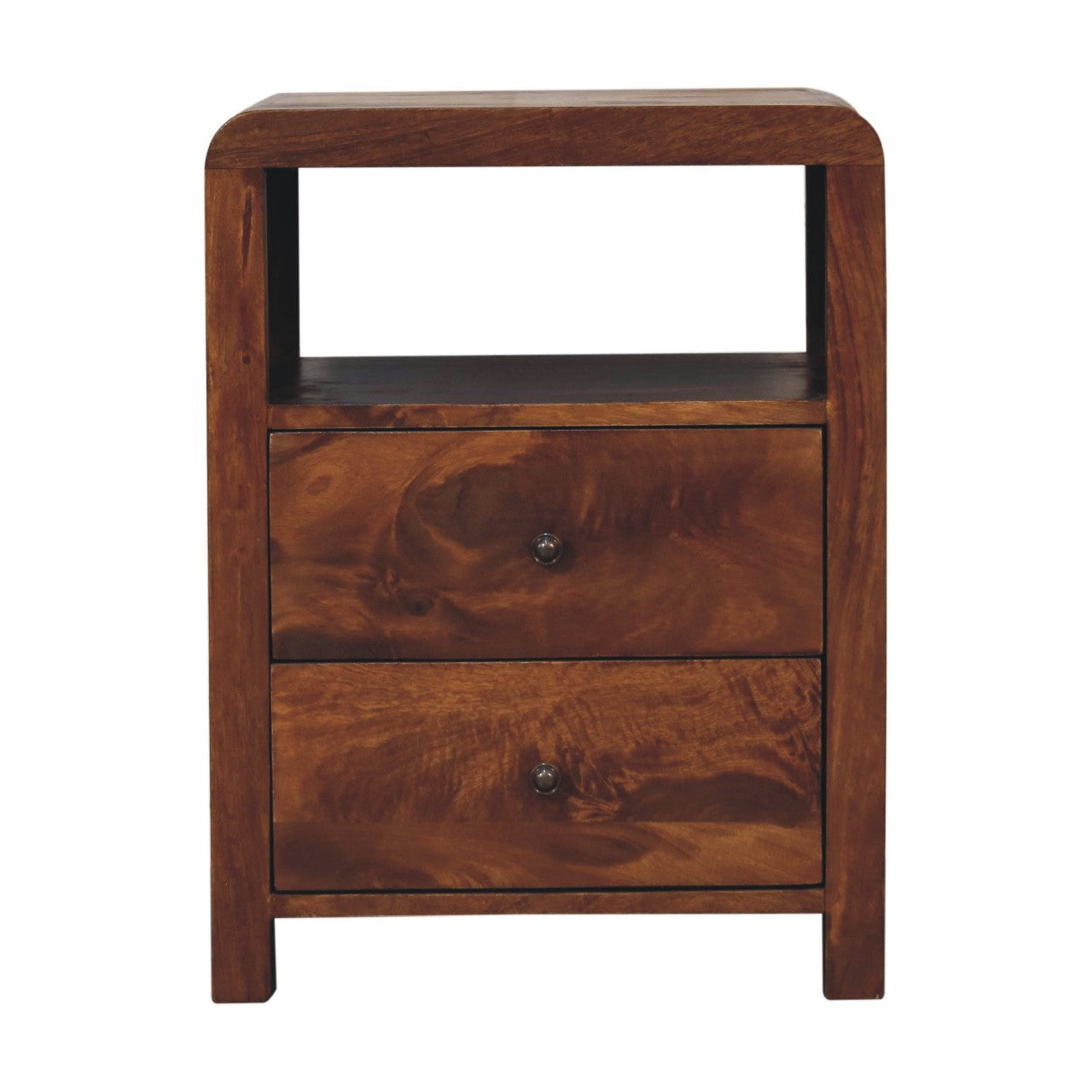 Aspen 2 Drawer Bedside, Chestnut