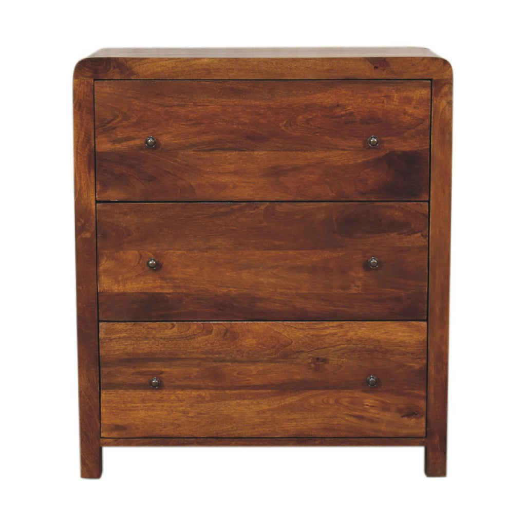 Aspen Chest 3 Drawer Chest, Chestnut
