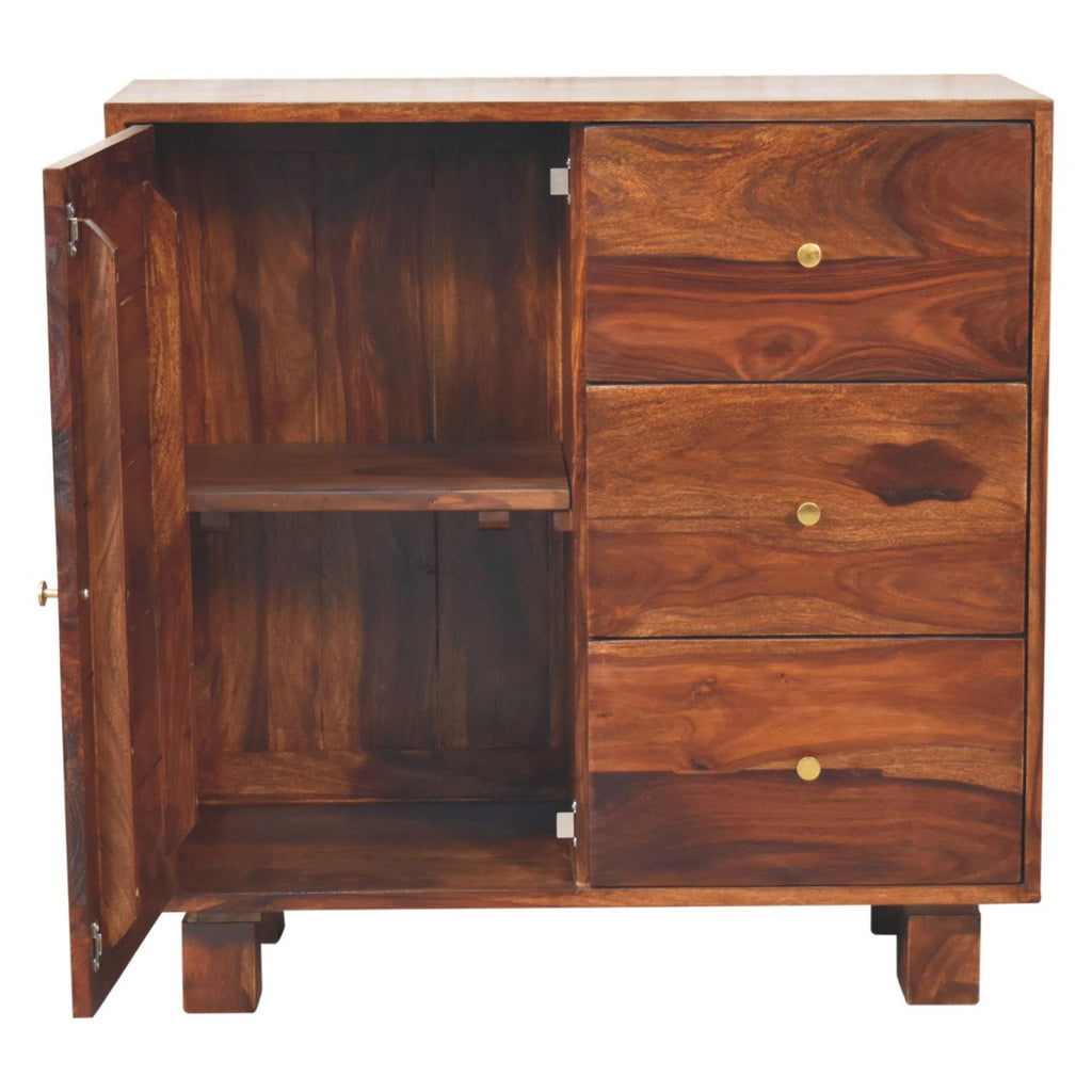 Naya Wooden Sideboard with 3 Drawers
