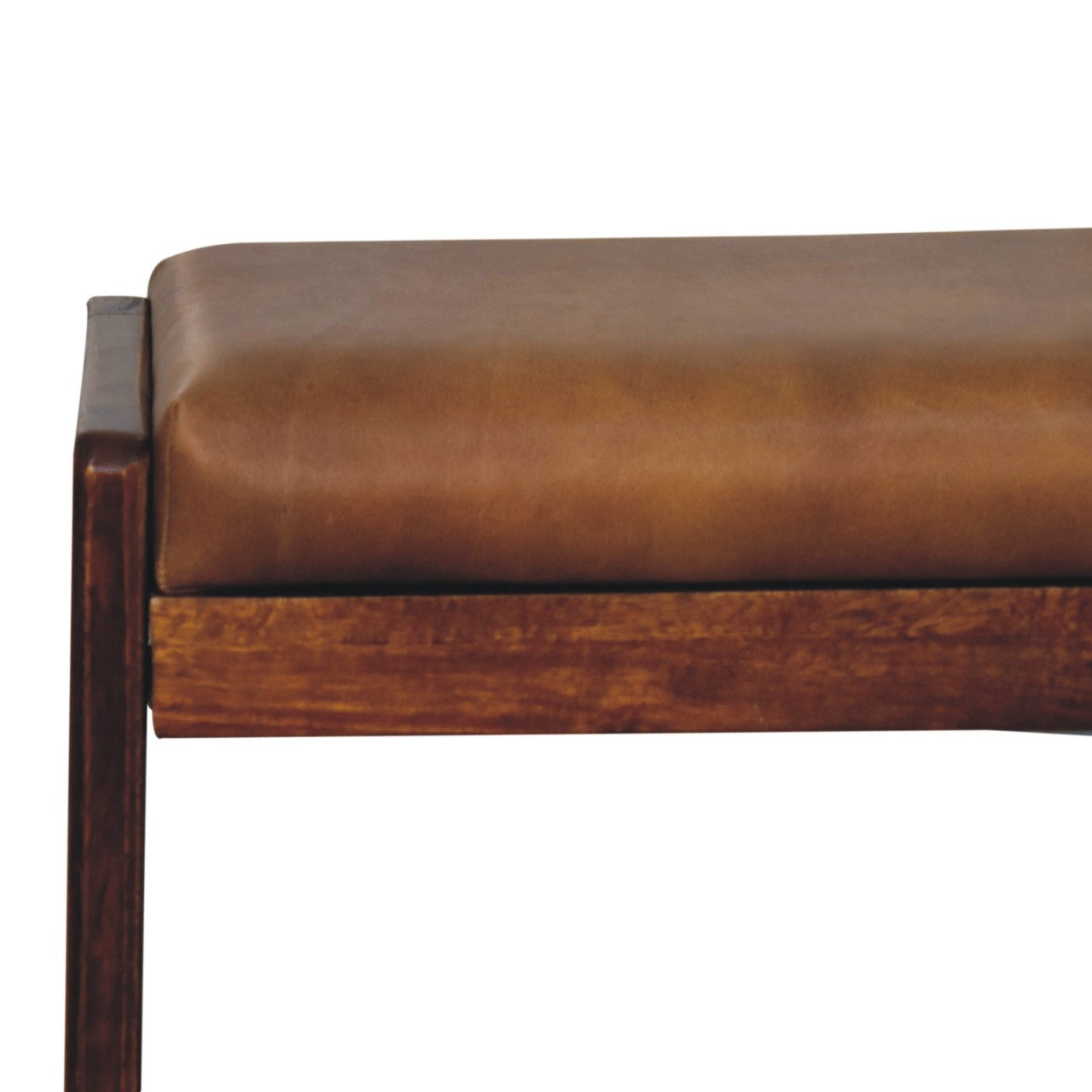 Wooden Buffalo Hallway Stool