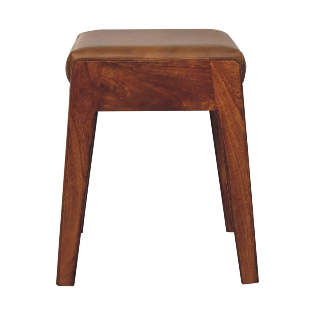 Wooden Buffalo Hallway Stool