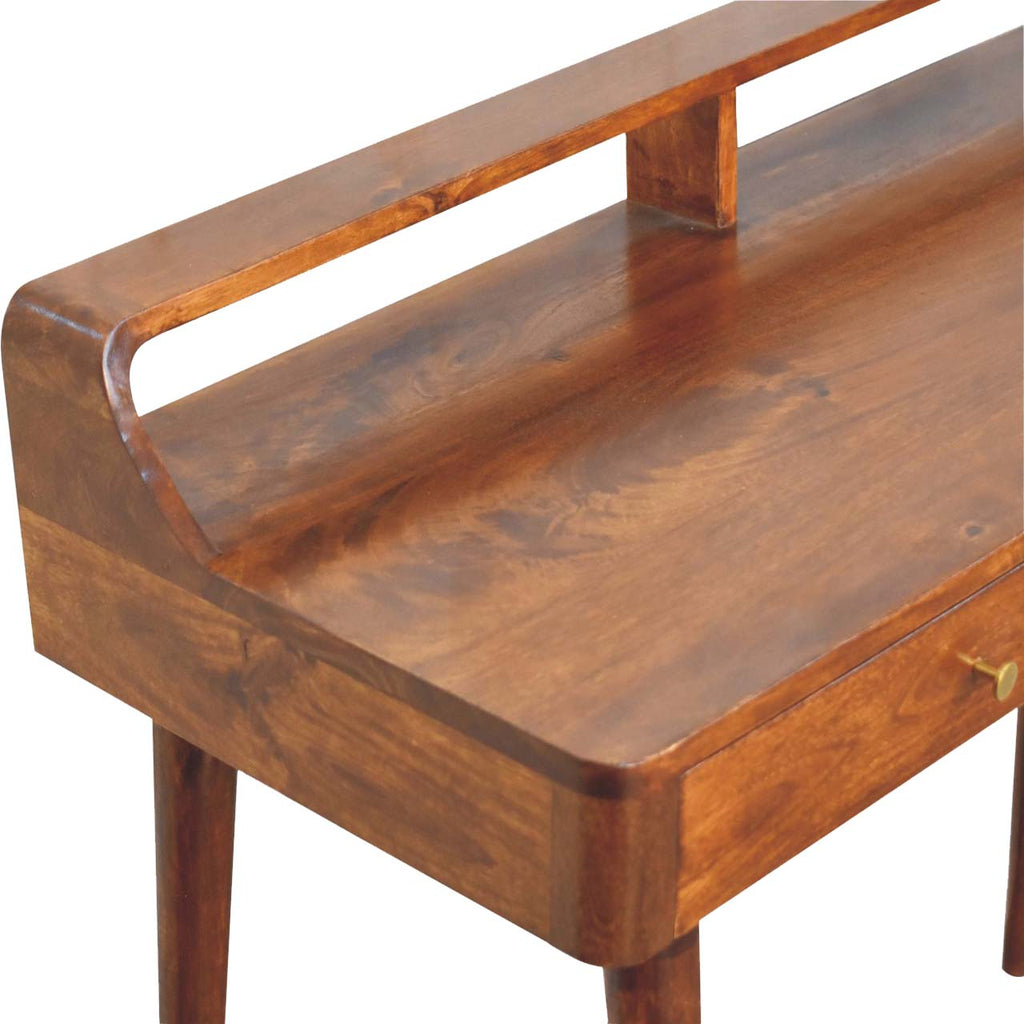Esther Raised Back Wooden Console Table