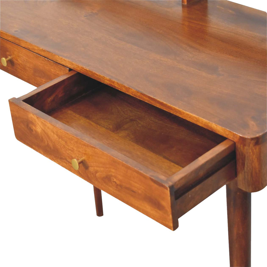Esther Raised Back Wooden Console Table