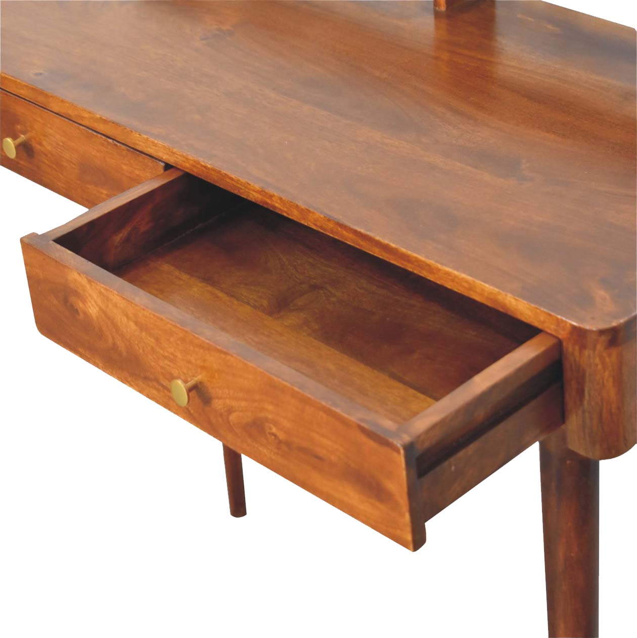 Esther Raised Back Wooden Console Table