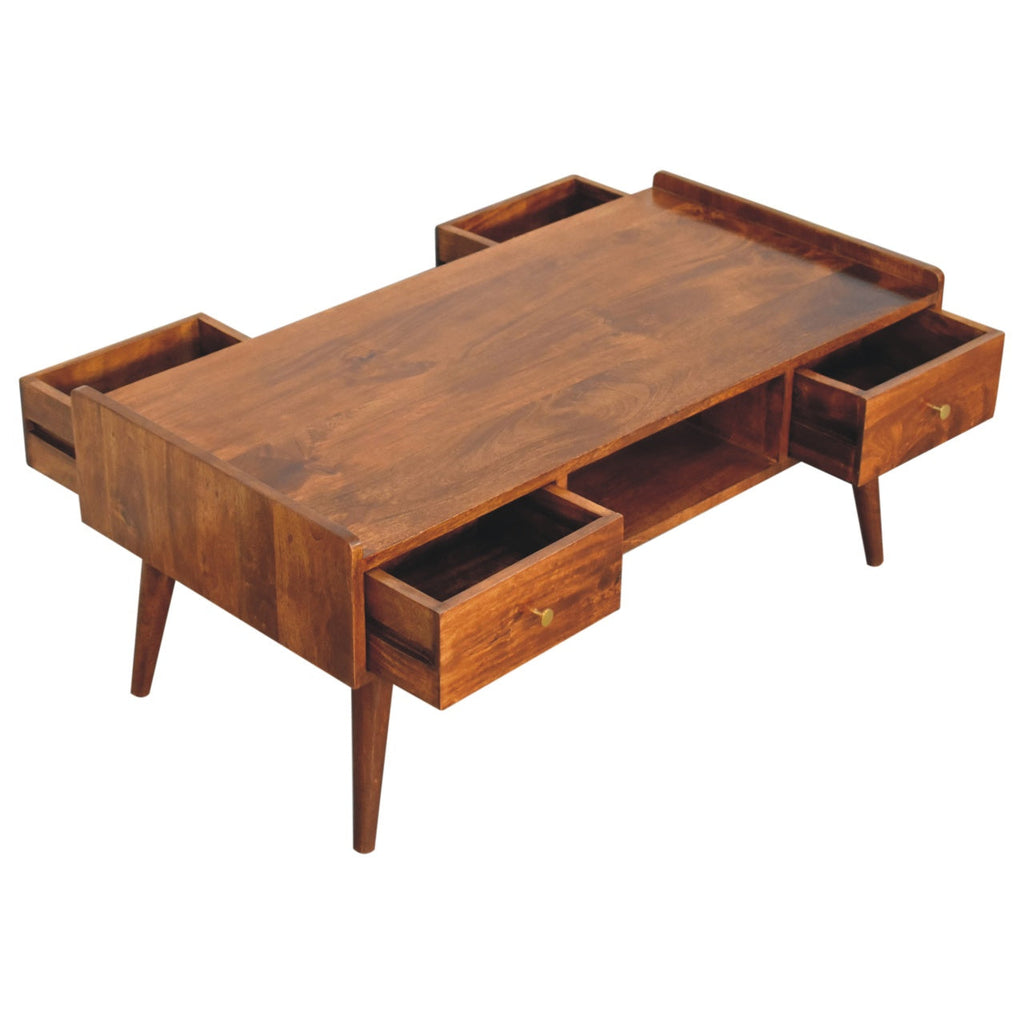 Esther 4 Drawers Wooden TV Unit