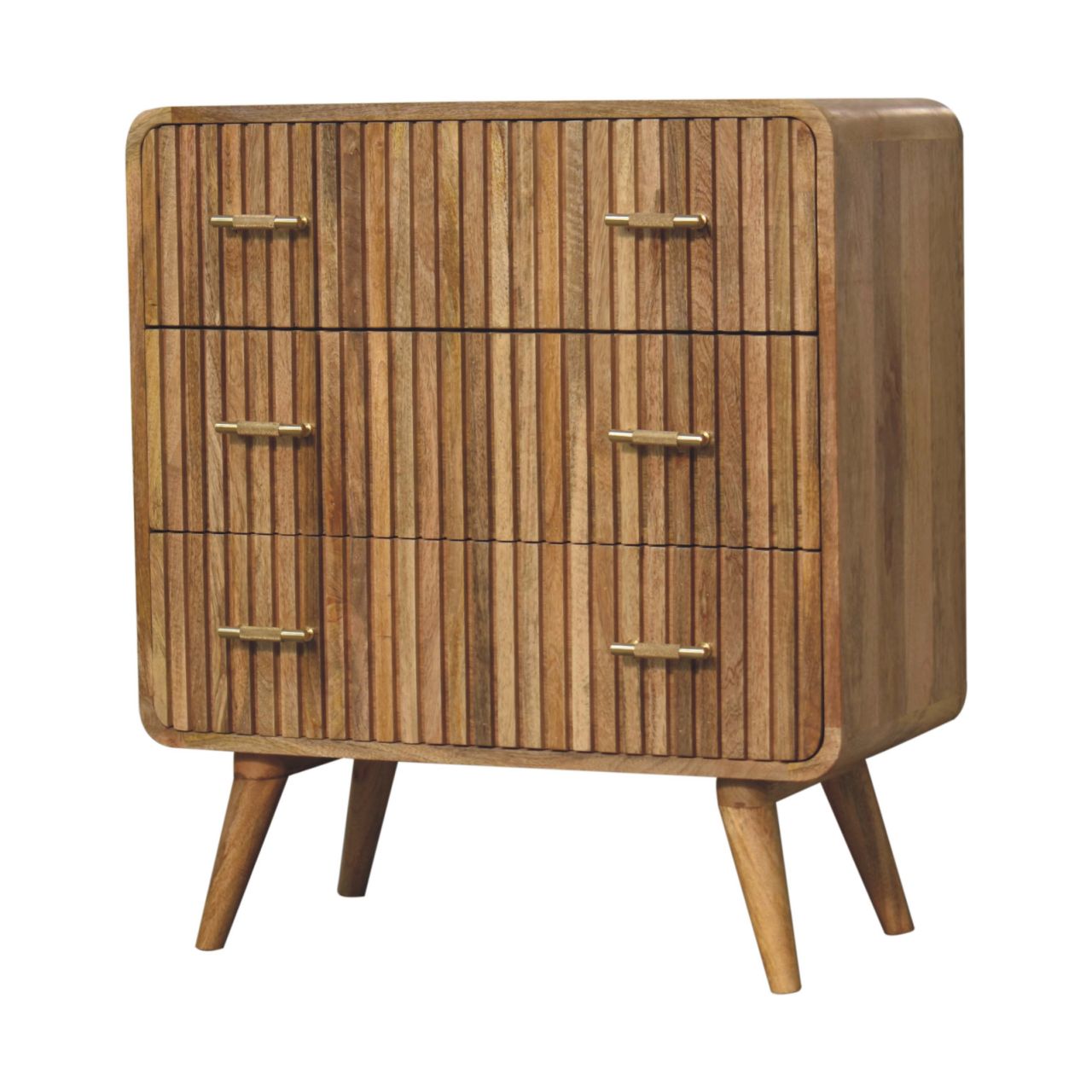 Valen 3 Drawer Wooden Chest, Oak