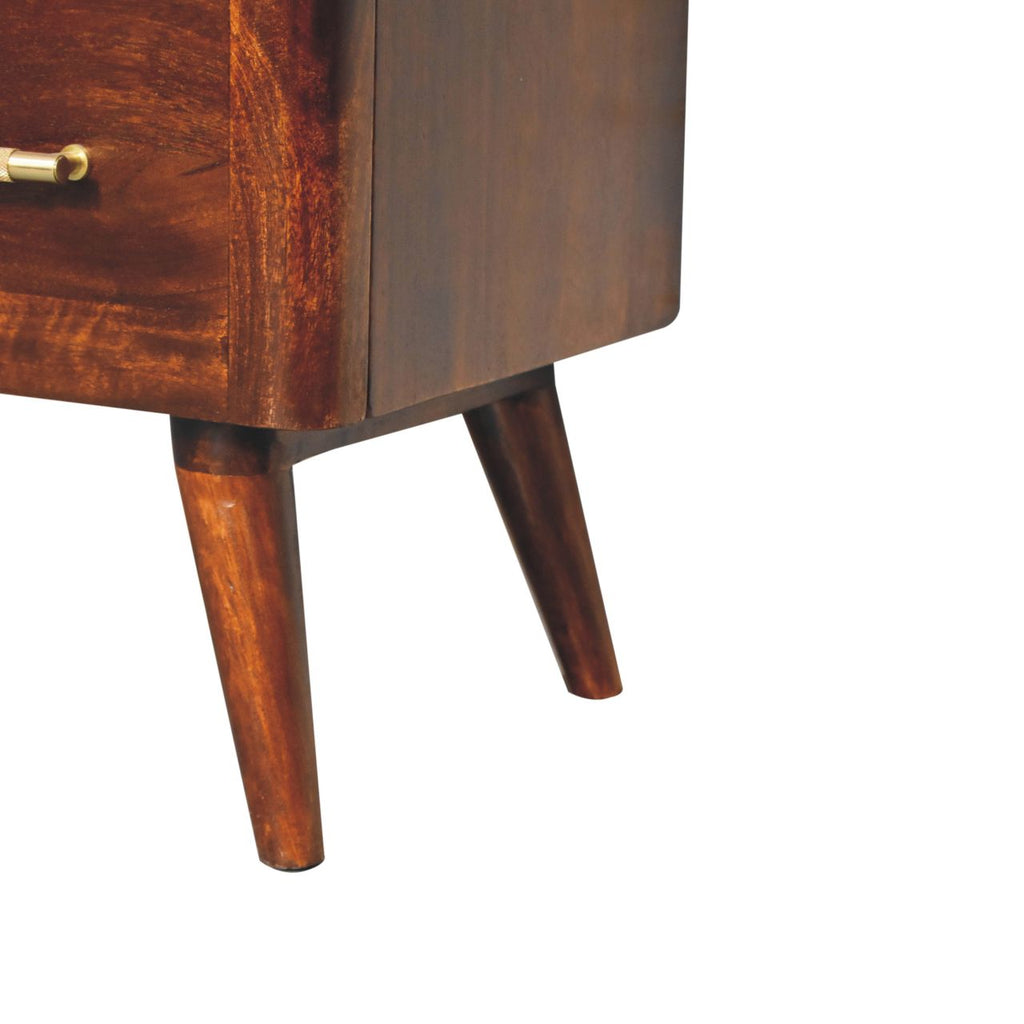 Valen Wooden 3 Drawer Chest, Chestnut