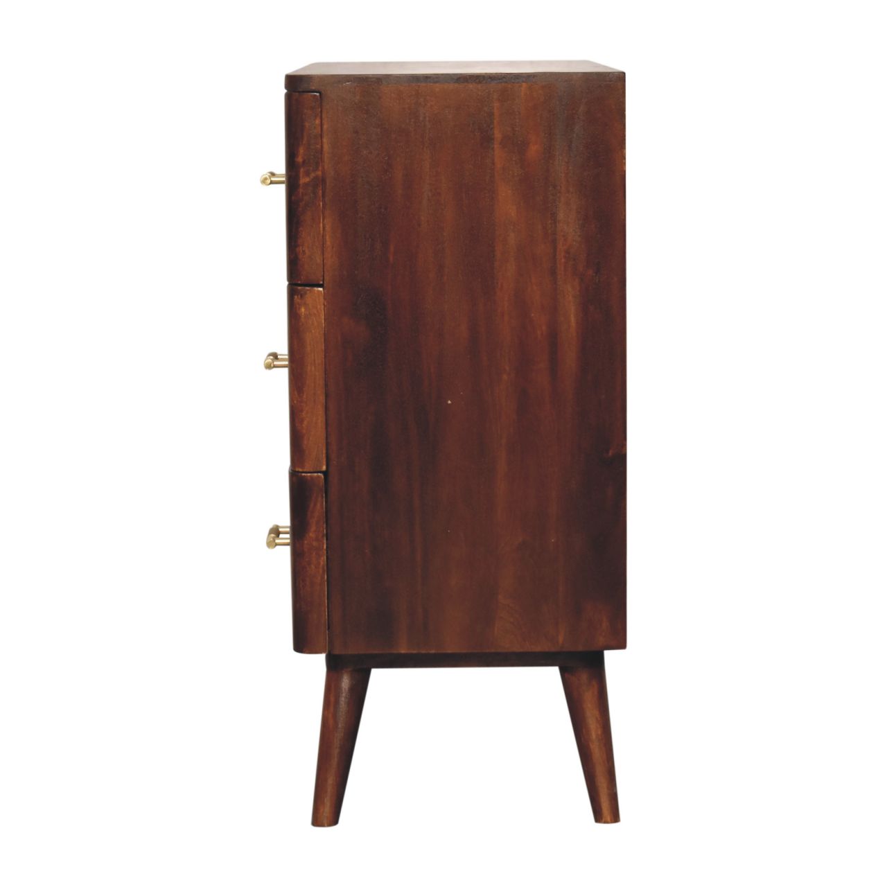 Valen Wooden 3 Drawer Chest, Chestnut