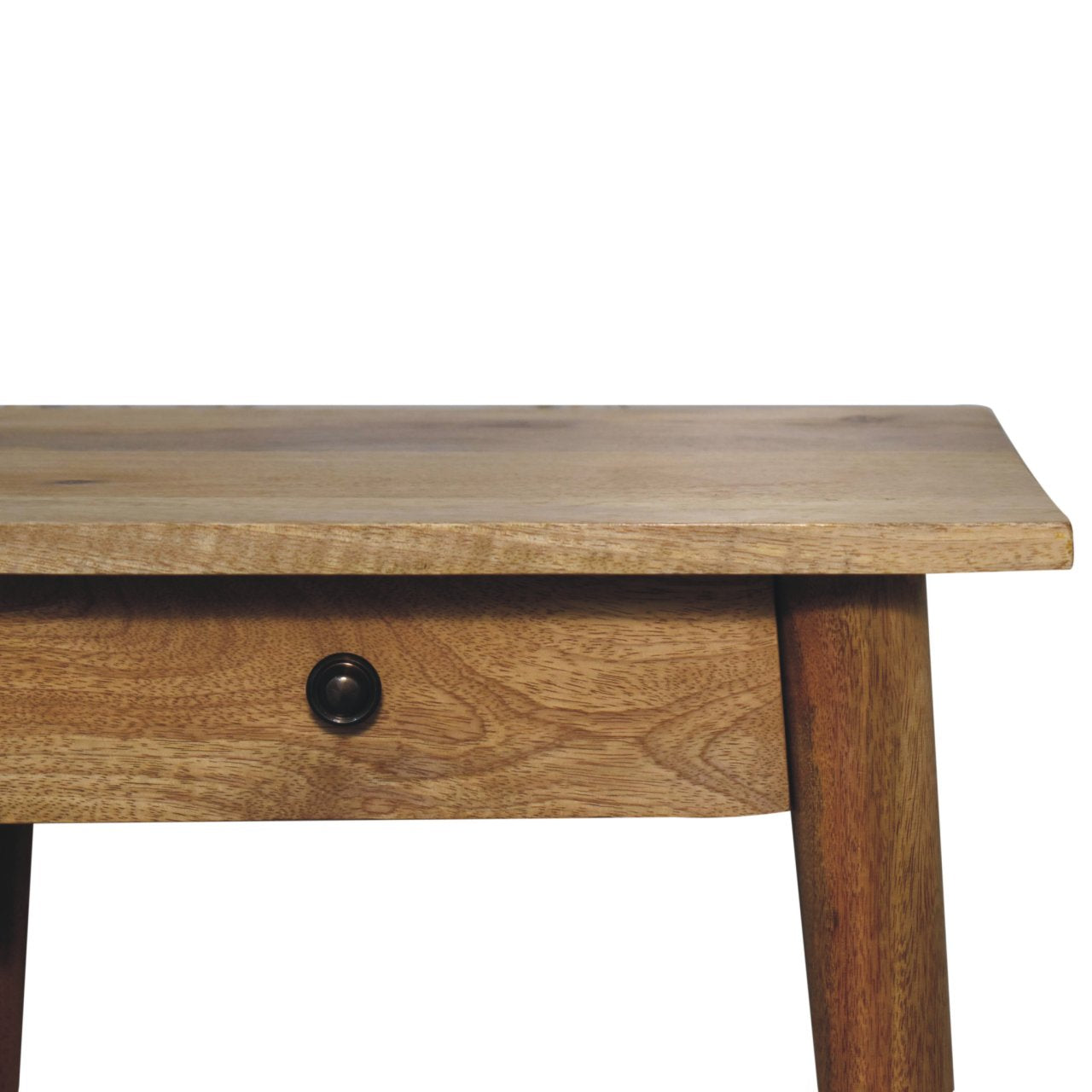 Wooden 1 Drawer Rattan Side Table