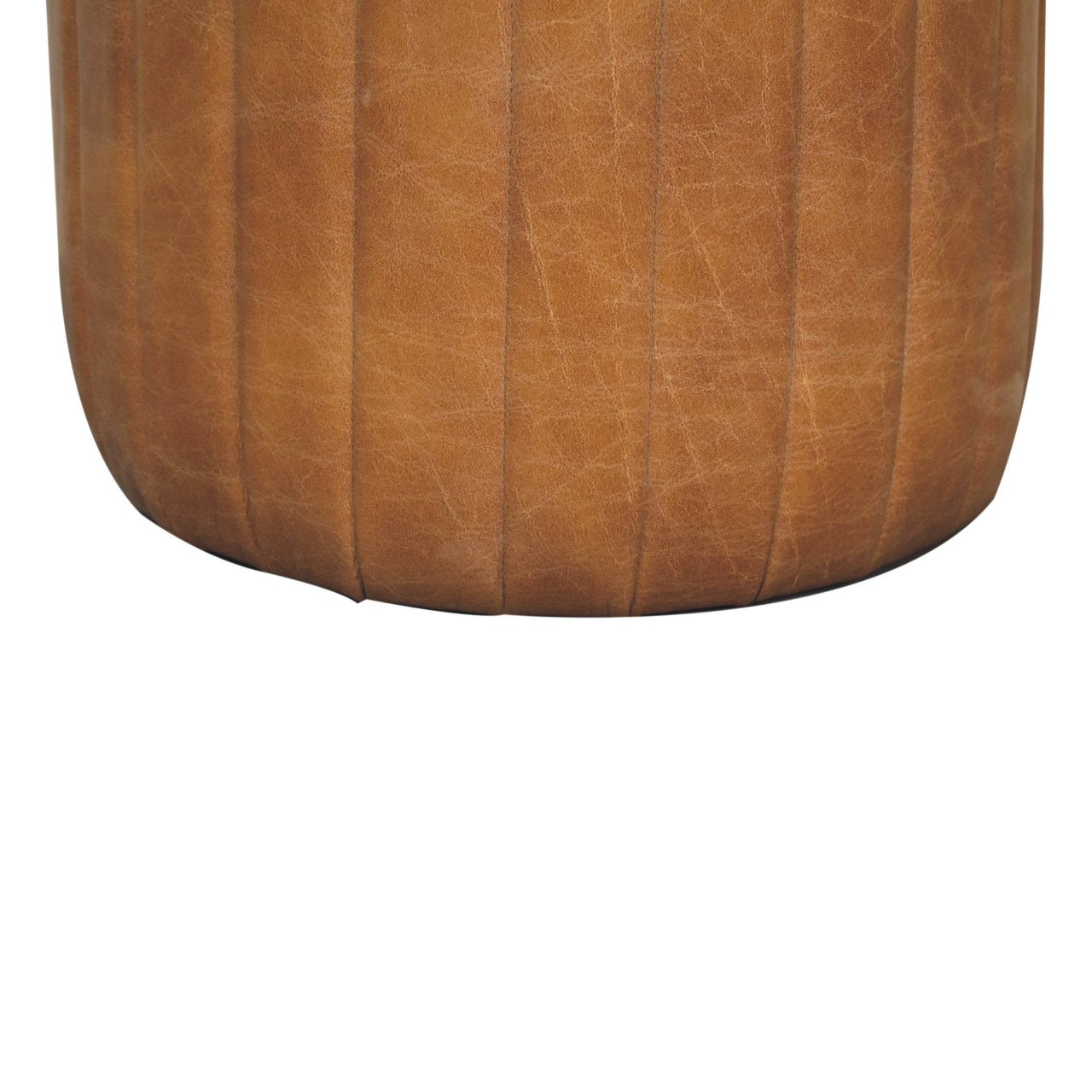 Buffalo Leather Boucle Stool