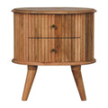 Dahiana Nordic 2 Drawer Bedside Table