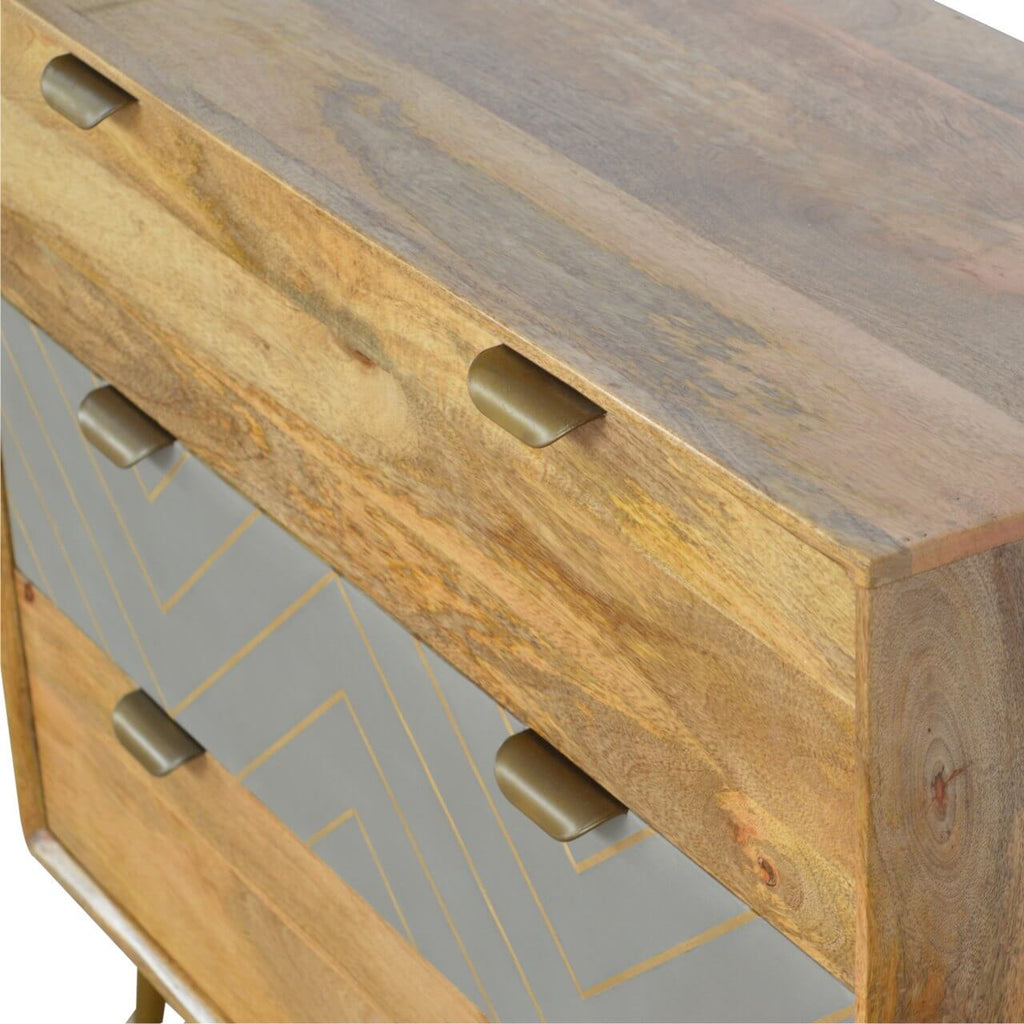 Cement & Brass Inlay Chest