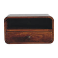 Arto Large Floating Bedside, Chestnut
