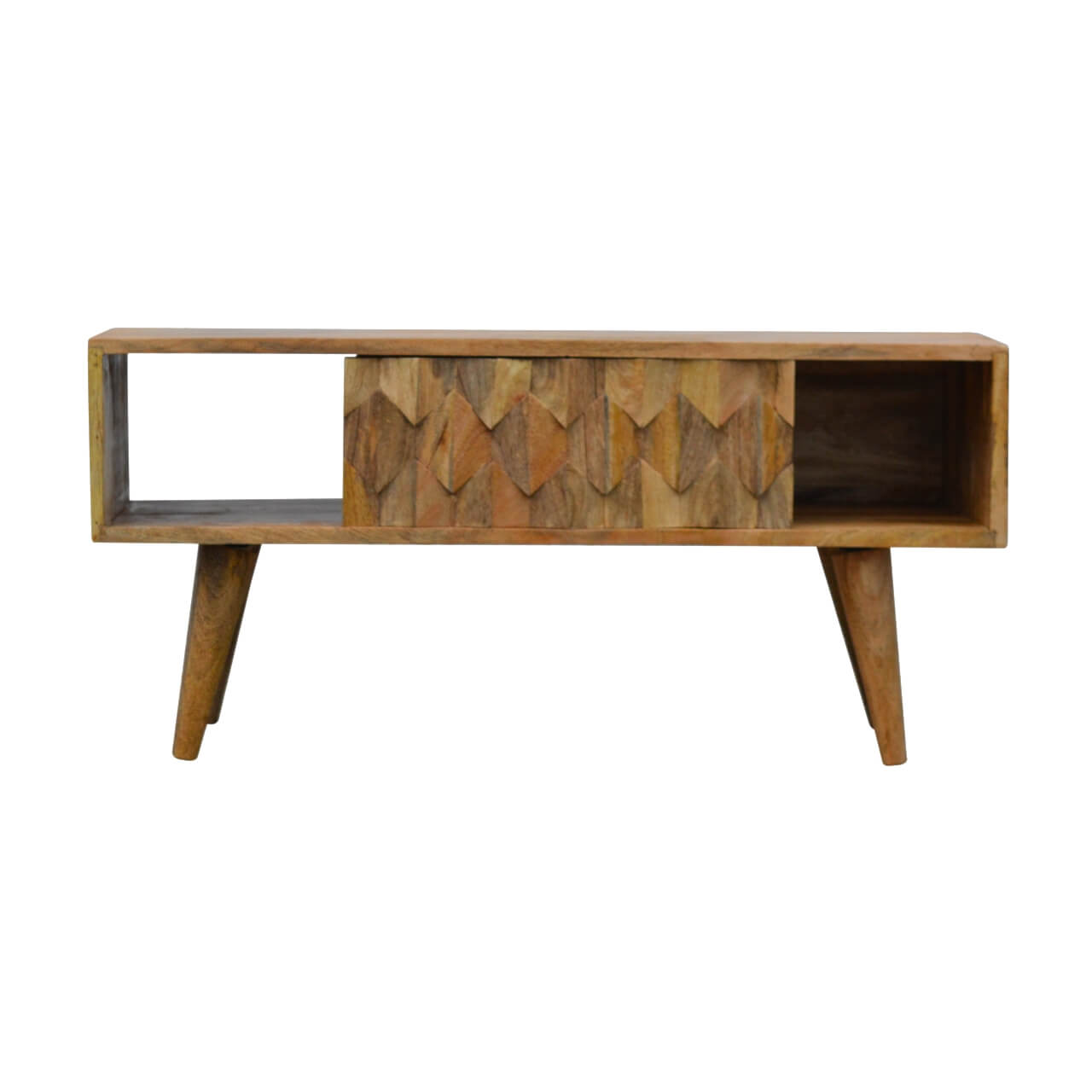 Pineapple Carved TV Stand