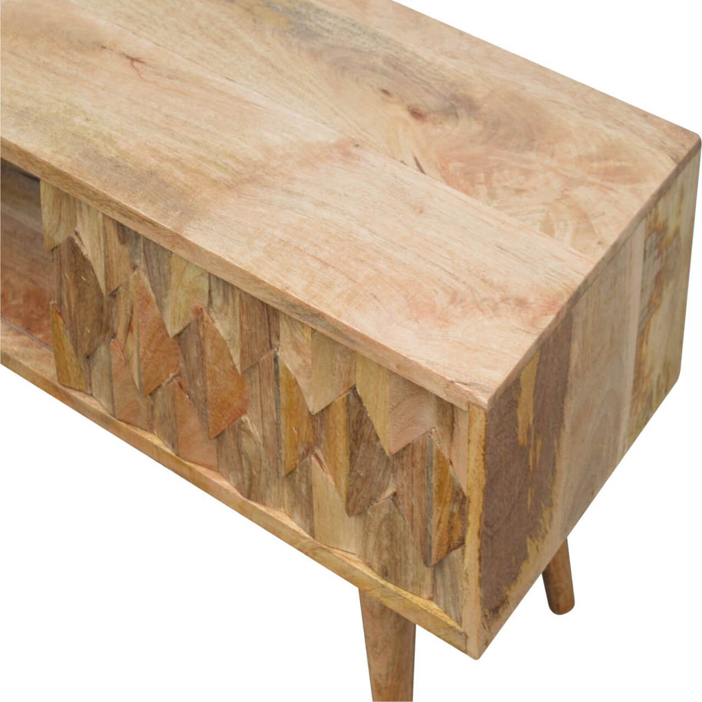 Pineapple Carved TV Stand