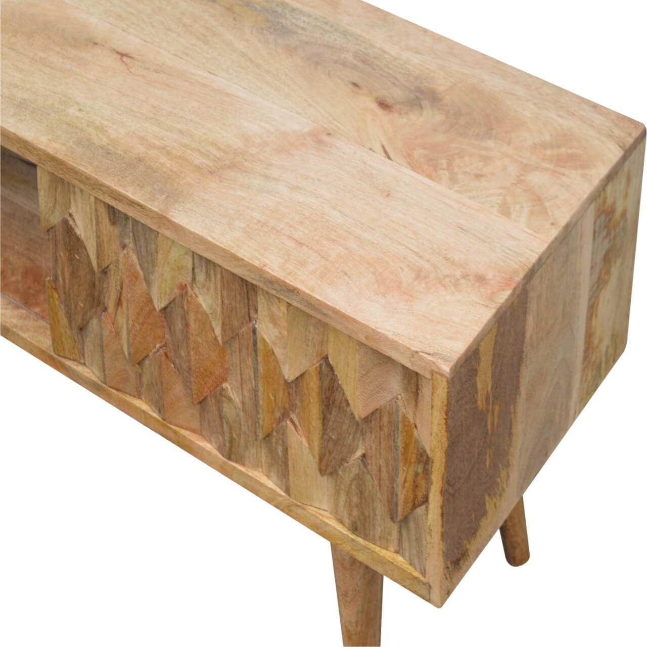 Pineapple Carved TV Stand