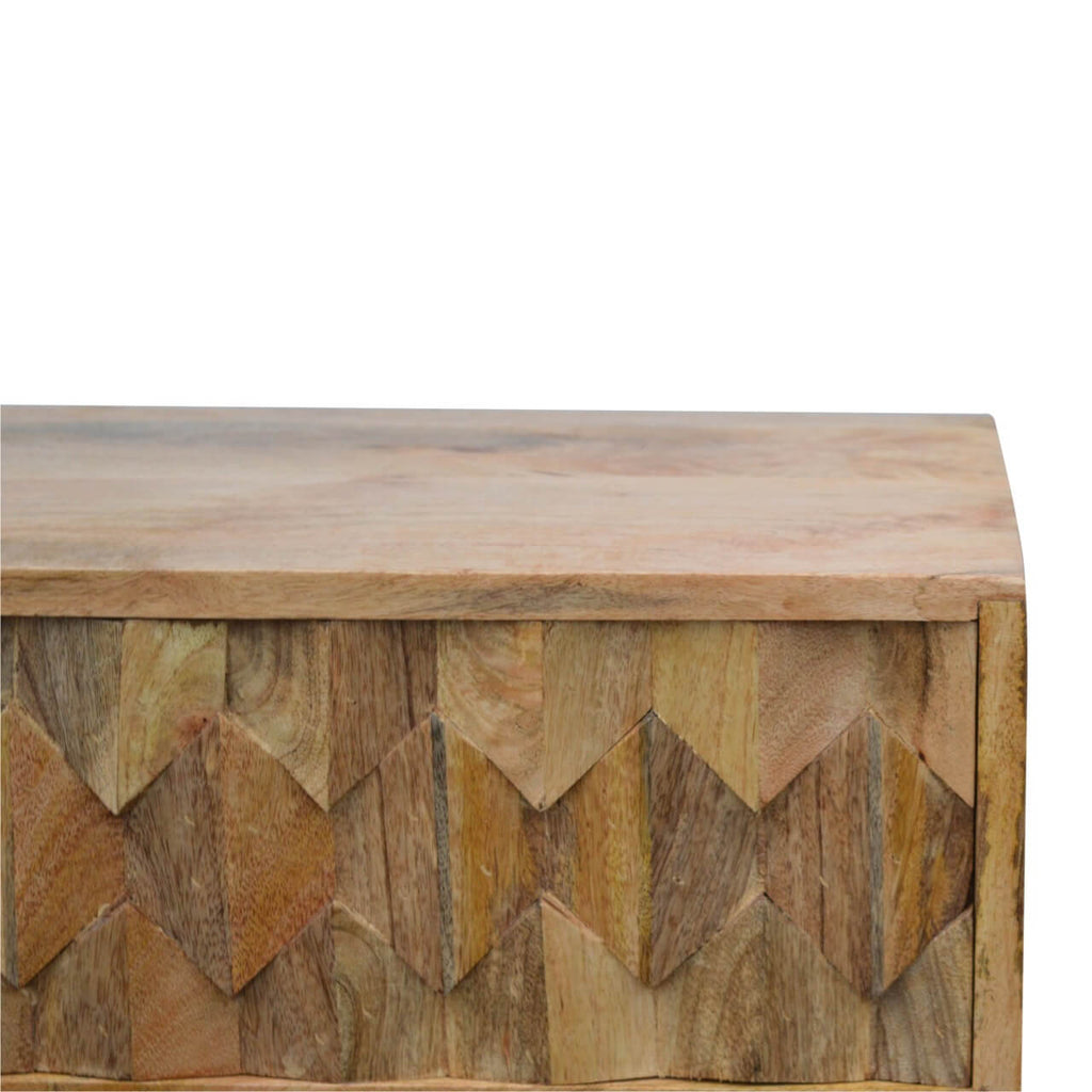 Pineapple Carved TV Stand