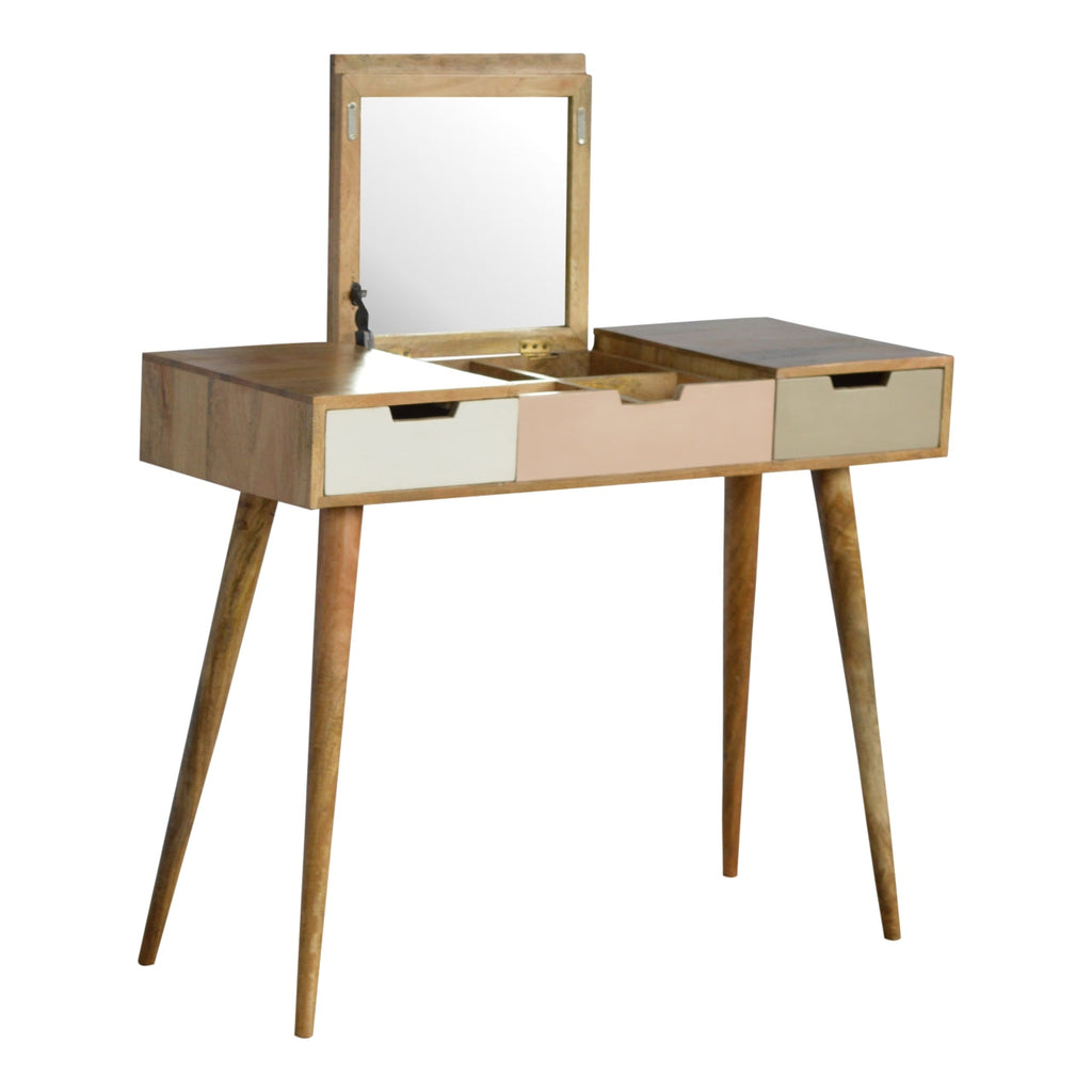 Astrid Dressing Table, Blush Pink