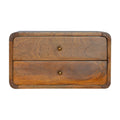 Arto Wide Floating Bedside, Chestnut