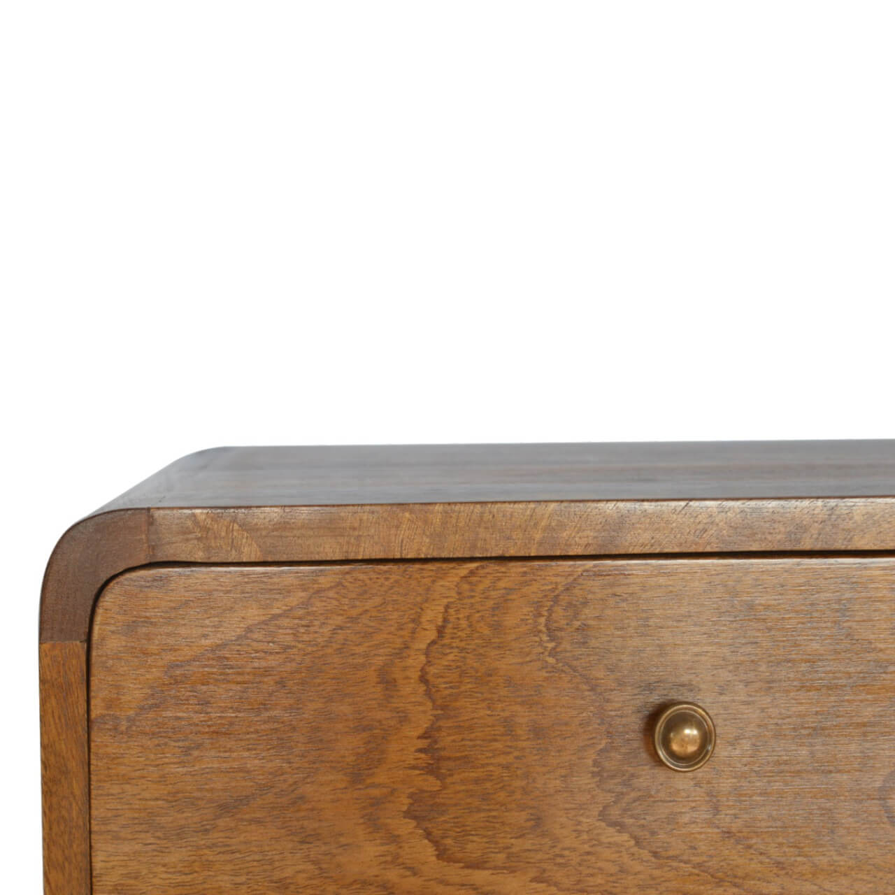 Arto Wide Floating Bedside, Chestnut