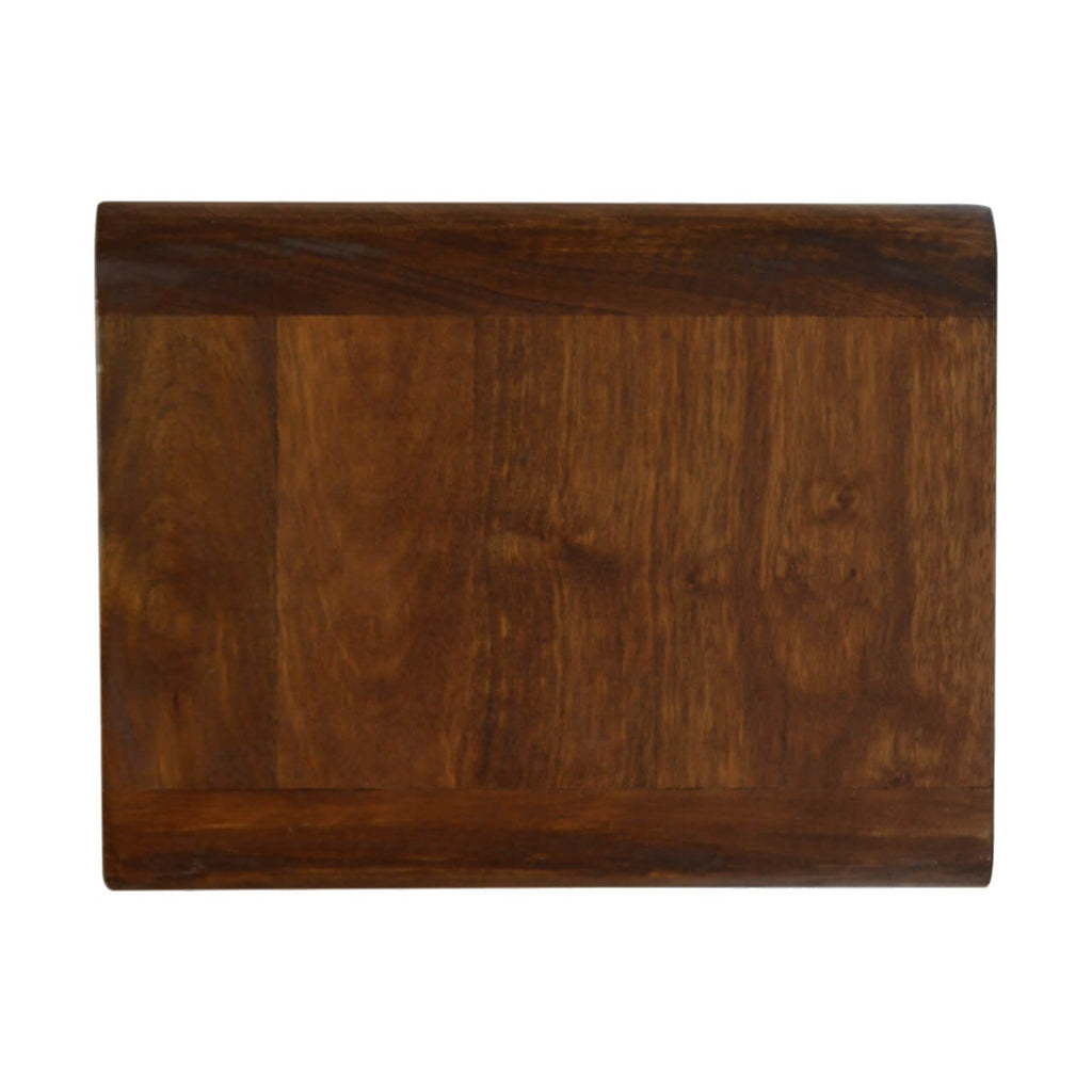 Arto Wide Floating Bedside, Chestnut