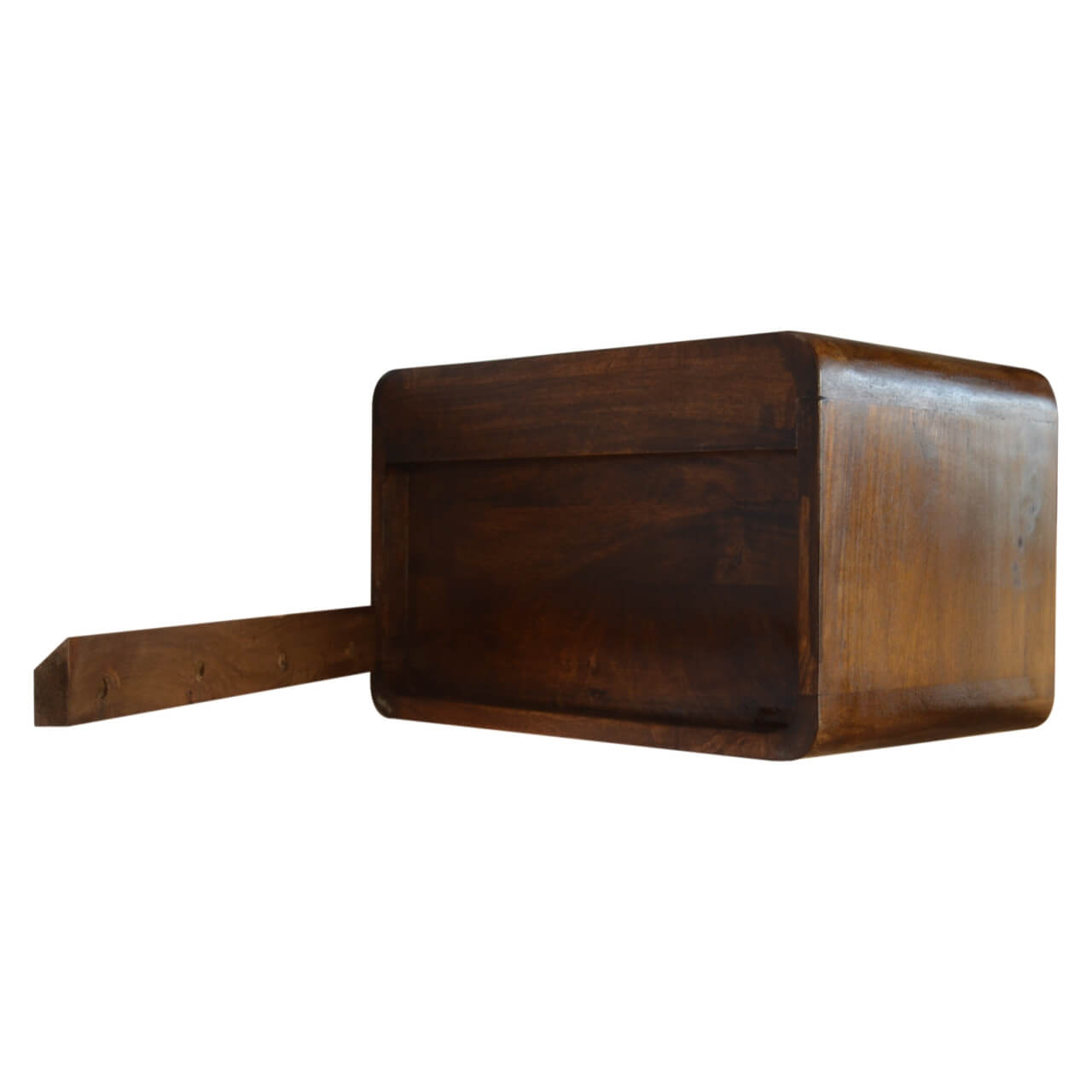 Arto Wide Floating Bedside, Chestnut