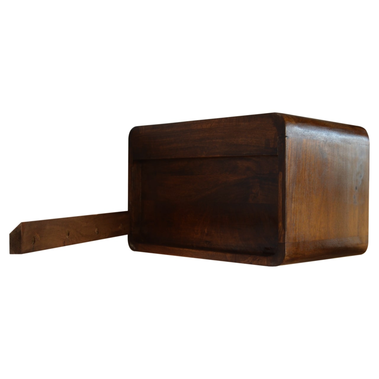 Arto 1 Drawer Floating Bedside, Chestnut