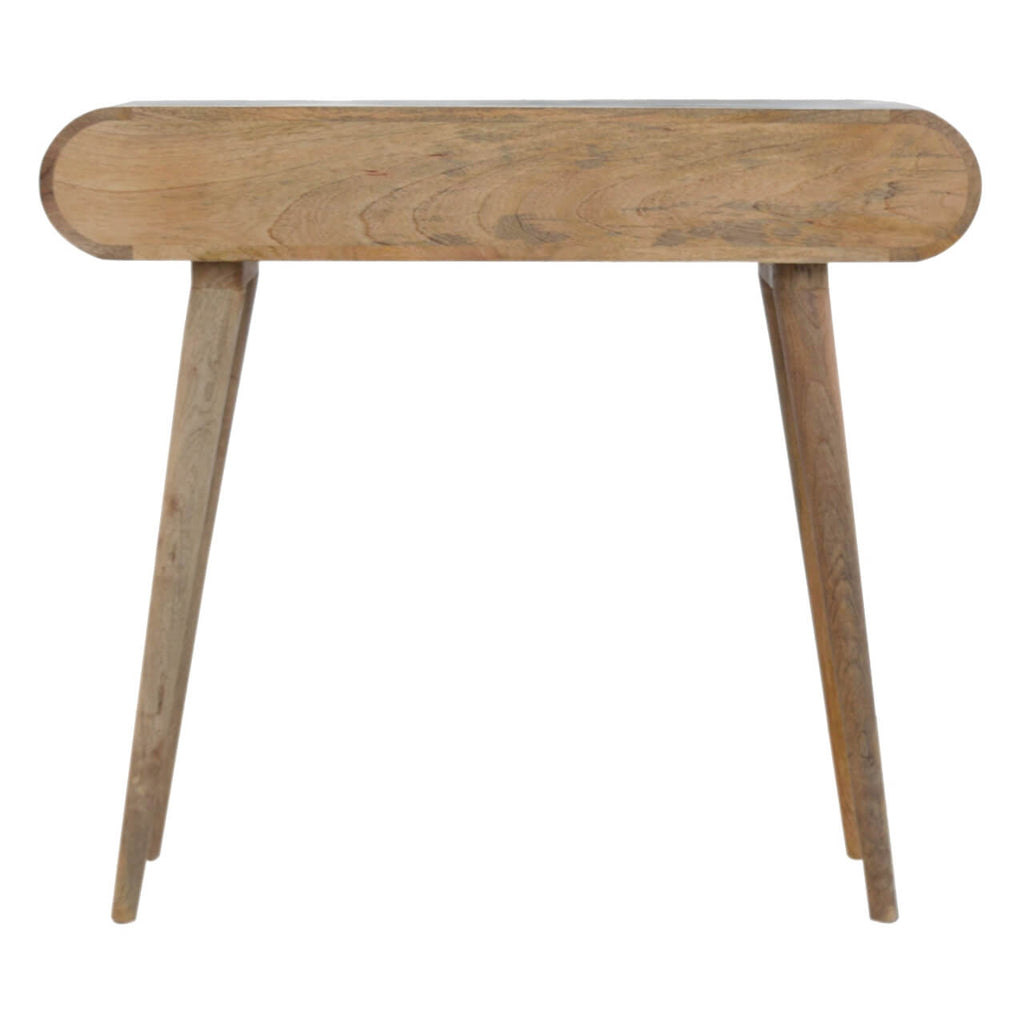 London 2 Drawers Console Table, Oak Finish
