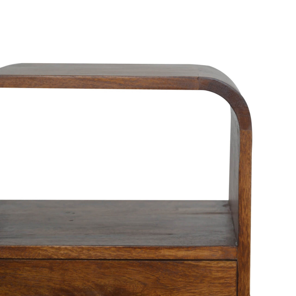 Arto, 1 Drawer Curved Bedside