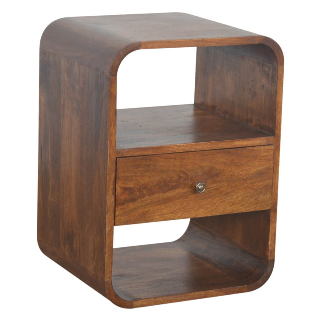 Arto, 1 Drawer Curved Bedside