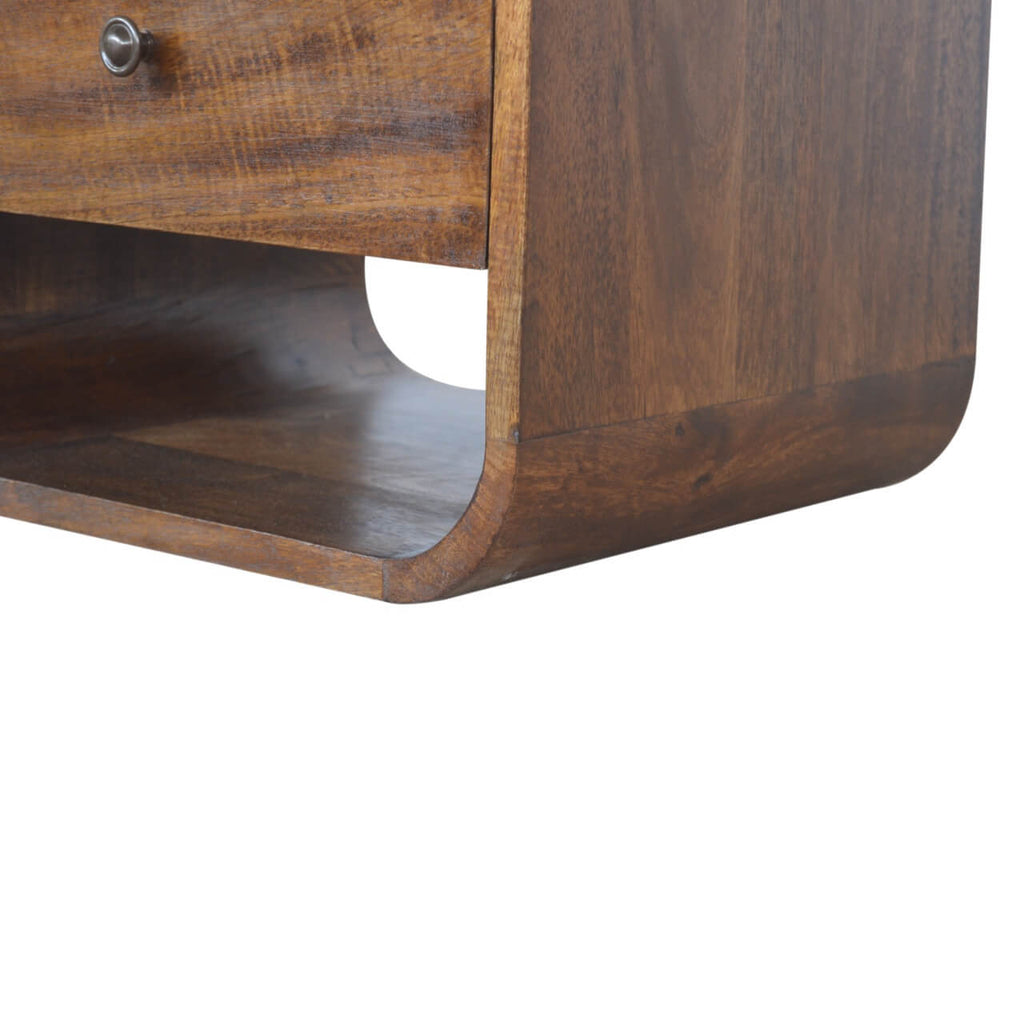 Arto, 2 Drawers Curved Bedside